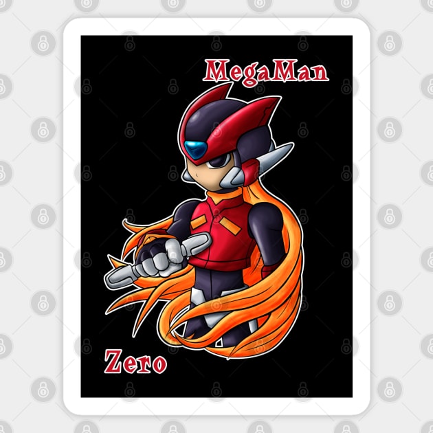 Mega Man Zero Magnet by Firestorm Fox